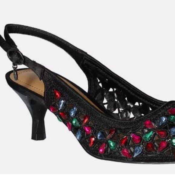 J. Renee Hasini Slingback Pump Shoes size 8.5 - Picture 6 of 6